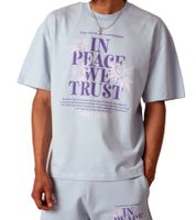 MARY JANE BERLIN Men's T-Shirt, Cotton T-Shirt, Short-Sleeved Shirt, Oversized Fit 2406-4-T2 in Black, White, Pink, or Light Blue