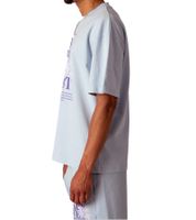 MARY JANE BERLIN Men's T-Shirt, Cotton T-Shirt, Short-Sleeved Shirt, Oversized Fit 2406-4-T2 in Black, White, Pink, or Light Blue