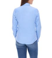 ELEVATE Hamell Long-Sleeve Shirt, Simple Women's Poplin Blouse, Light Blue, Black