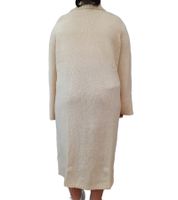 Damen Pullover-Kleid mit Rollkragen Long Strick-Pullover 975022 Beige