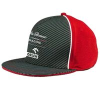 Casquette de baseball ALFA ROMEO pour homme ou femme avec logo sur le devant. Casquette en coton bleu foncé/rouge/blanc ou gris/rouge/blanc.