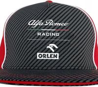 Casquette de baseball ALFA ROMEO pour homme ou femme avec logo sur le devant. Casquette en coton bleu foncé/rouge/blanc ou gris/rouge/blanc.