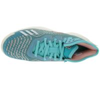 adidas D.O.N. Numero 4 Scarpe da basket Donovan Mitchell Style, scarpe da interno sostenibili con suola Bounce HR0718 Turchese/Bianco/Blu