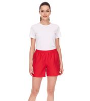 Pantalón corto de entrenamiento para mujer OCEAN FABRICS, pantalón deportivo sostenible Tahi Match OUT-W-1032-OTW Rojo