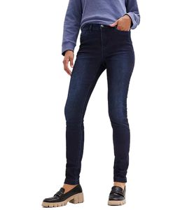Damen Jeans aus Baumwolle 4-Pocket-Design mit elastischen Einsatz im Bund Denim-Hose 958091 Dunkelblau Damen Jeans aus Baumwolle 4-Pocket-Design mit elastischen Einsatz im Bund Denim-Hose 958091 Dunkelblau