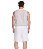 Outfitter OCEAN FABRICS training shorts for men sustainable sports pants Tahi Match OUT-M-1032-OTW White