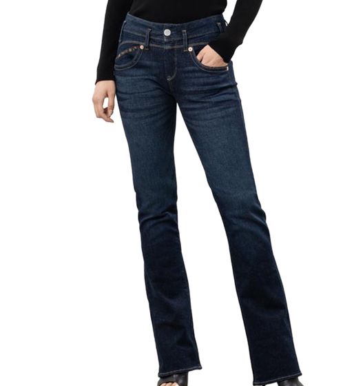 Herrlicher Women's Bootcut Jeans, Stylish Denim Pants, Cotton Trousers, 5832 RD300 059 Dark Blue
