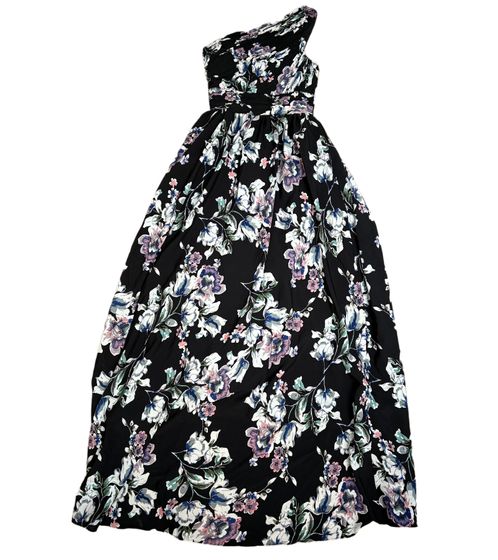Abito midi da donna APART con stampa floreale, abito da sera senza maniche 74170 Nero