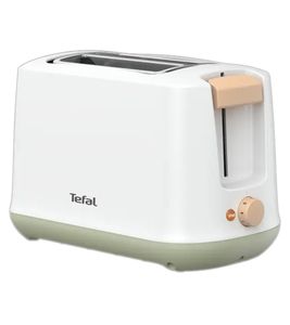 Tefal Cocoon Dopppelschlitz-Toaster 720-850 W Frühstücks-Toaster mit 7 Röstgradstufen Küchenhelfer TT165010 Weiß/Mint/Ecru