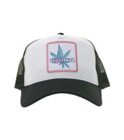 Beechfield Trucker-Cap Baumwoll-Cap Mütze Baseball-Cap mit Stickerei „LEGALIZED“ Schwarz/Weiß oder „MARY JANE BERLIN“ Grau