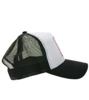 Beechfield Trucker-Cap Baumwoll-Cap Mütze Baseball-Cap mit Stickerei „LEGALIZED“ Schwarz/Weiß oder „MARY JANE BERLIN“ Grau