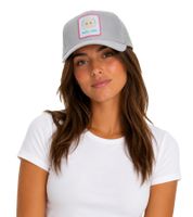 Gorra de camionero Beechfield de algodón con bordado "LEGALIZED" en blanco y negro o "MARY JANE BERLIN" en gris.