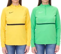 NIKE Academy 21 Dry Drill Long-Sleeve Women's Training Top with Half-Zip Sweatshirt with Dry-Fit CV2653 in Yellow or Green