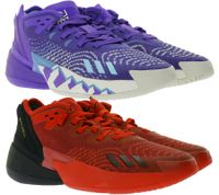 adidas D.O.N. Chaussures de basket-ball Issue 4, chaussures d'intérieur durables de style Donovan Mitchell avec semelle rebondissante HR0710 en violet ou GX6886 en rouge
