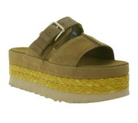 UGG Australia Aubrey Slide Women's Genuine Leather Platform Mules Summer Shoes with EVA Sole W/1167451 Black or Brown