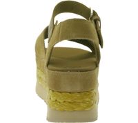 Sandali estivi con plateau in vera pelle da donna UGG Australia Aubrey con cinturino alla caviglia e suola in EVA, modello W/1167471, in marrone o nero.