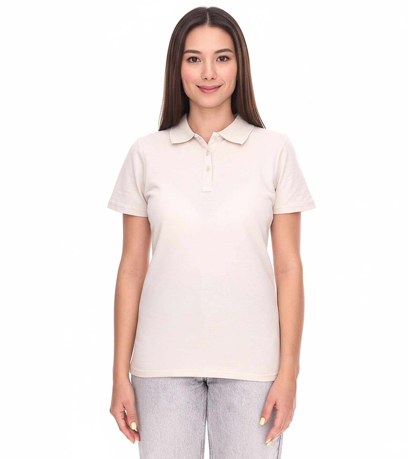 ELEVATE Helios Damen Polo-Shirt Baumwolle Polo-Hemd Pique-Strick 180 g/m² 3810790 Beige