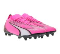 PUMA Ultra Match Mxsg Football Boots Screw-in Studs with Grip Control Pro Technology Training Shoes Lace-up Shoes 107753 01 Pink/Black