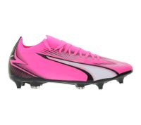 PUMA Ultra Match Mxsg Football Boots Screw-in Studs with Grip Control Pro Technology Training Shoes Lace-up Shoes 107753 01 Pink/Black