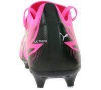 PUMA Ultra Match Mxsg Football Boots Screw-in Studs with Grip Control Pro Technology Training Shoes Lace-up Shoes 107753 01 Pink/Black