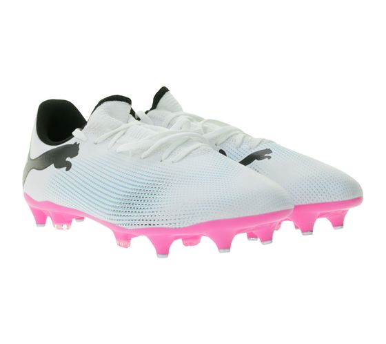 PUMA Future 7 Play Mxsg Herren Fußball-Schuhe Schraubstollen-Schuhe mit Motion-Technologie Trainings-Schuhe 107722 01 Weiß