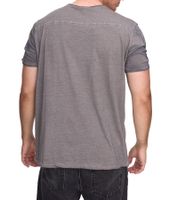 T-shirt homme avec imprimé frappant sur le devant, chemise en coton, chemise col rond R-15045 anthracite
