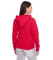 ELEVATE Theron Damen Sweat-Jacke mit 240 g/m2 Baumwoll-Sweater Kapuzen-Pullover Hoodie 3823025 Rot