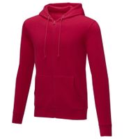 ELEVATE Theron Herren Sweat-Jacke mit 240 g/m2 Baumwoll-Sweater Kapuzen-Pullover Hoodie Größe Größen 3822925 Rot
