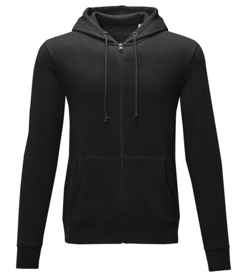ELEVATE Theron Men's Sweat Jacket with 240 g/m2 Cotton Sweater Hoodie Sizes 3822999 Black