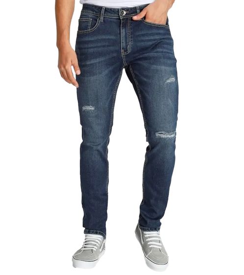 AjC Men's Jeans: Stylish Denim Trousers in a 5-Pocket Style, Slim Fit, 20346132 Blue