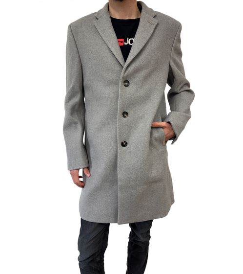 bruno banani Herren Frühlings-Mantel schlichter Business-Mantel Basic-Mantel Frühlings-Jacke 50593852 Grau