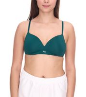 PUMA Soft Bra Women's Sports Bra, Fitted Women's Training Bra 935020 10 Green