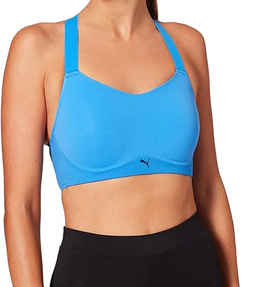 PUMA Active Bra Damen Sport-BH mit High-Support-Funktion Trainings-Bustier 935282 02 Blau