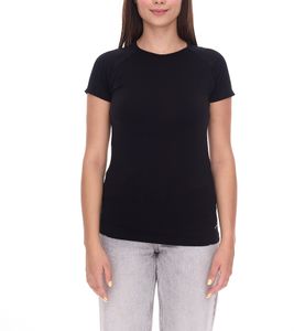 T-shirt de sport sans coutures FAYN SPORTS pour femme, col rond, 33268120, noir