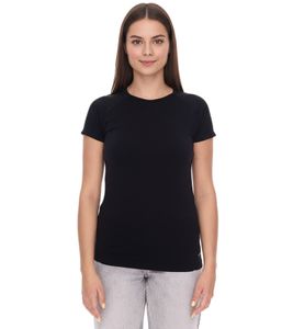 T-shirt sportiva senza cuciture da donna FAYN SPORTS, girocollo, 33268120, nera