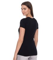 T-shirt sportiva senza cuciture da donna FAYN SPORTS, girocollo, 33268120, nera