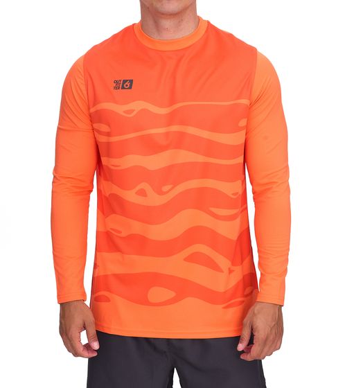 Outfitter OCEAN FABRICS Tahi Men's Goalkeeper Jersey Moisture-wicking and quick-drying Long-sleeved Football Shirt OUT-M-1033-OTW-81 Orange