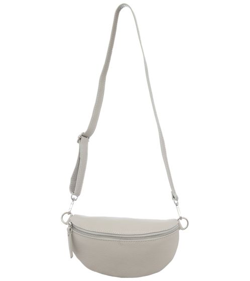 ZWILLINGSHERZ Women's Shoulder Bag with Removable Shoulder Strap, Fashionable Evening Bag, 1416C Gray