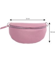 ZWILLINGSHERZ Classy Echtleder Damen Umhängetasche Cross Body Bag mit abnehmbaren Schultergurt Bauchtasche modische Ausgeh-Tasche 1416C-1 Altrosa ZWILLINGSHERZ Classy Echtleder Damen Umhängetasche Cross Body Bag mit abnehmbaren Schultergurt Bauchtasche modische Ausgeh-Tasche 1416C-1 Altrosa