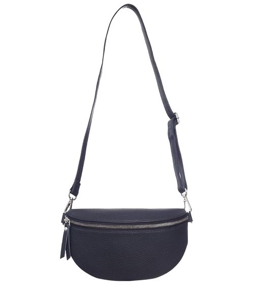 ZWILLINGSHERZ Women's Shoulder Bag with Removable Shoulder Strap, Bum Bag, Fashionable Evening Bag, 1416C Navy