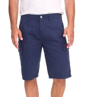 U.S. POLO ASSN. Herren Freizeit-Cargo Shorts leichte Freizeit-Short mit U.S. Polo Stickerei kurze Hose 143 68147 52661 171 Dunkelblau/Rot