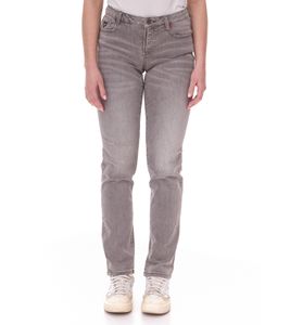 ALIFE AND KICKIN AileenAK Damen Low Waist-Jeans Straight-Fit Denim-Hose 20746648 Grau