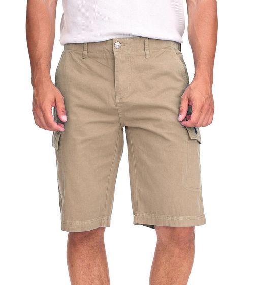 U.S. POLO ASSN. Men's Leisure Cargo Shorts, Lightweight Leisure Shorts with U.S. Polo Embroidery, Shorts 143 68147 52661 123 Beige