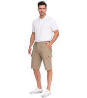 U.S. POLO ASSN. Herren Freizeit-Cargo Shorts leichte Freizeit-Short mit U.S. Polo Stickerei kurze Hose 143 68147 52661 123 Beige