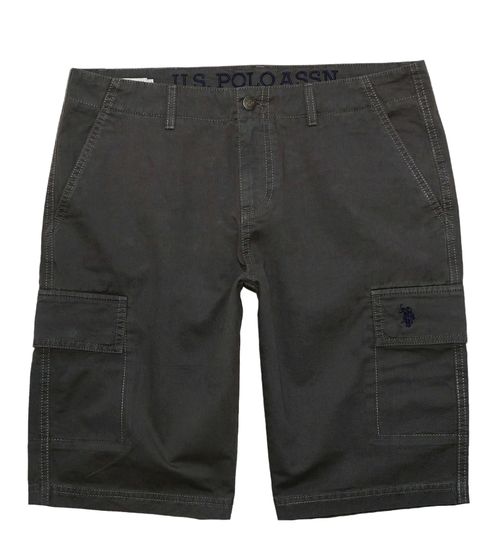 U.S. POLO ASSN. Shorts cargo ligeros para hombre con bordado de U.S. Polo, 143 68147 52661 381 Gris