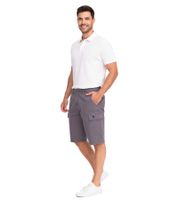 U.S. POLO ASSN. Herren Freizeit-Cargo Shorts leichte Freizeit-Shorts mit U.S. Polo Stickerei kurze Hose 143 68147 52661 381 Grau