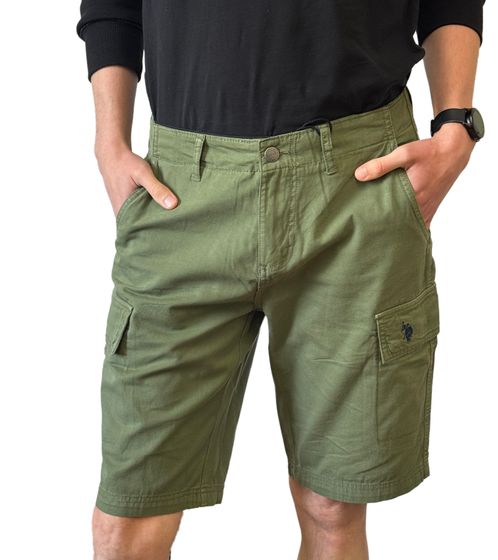 Short cargo décontracté pour homme U.S. POLO ASSN., léger et décontracté avec broderie U.S. Polo, taille 143 68147 52661 149 Kaki