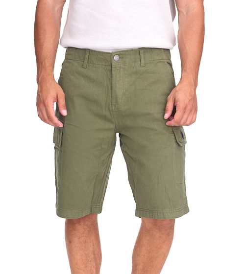 U.S. POLO ASSN. Herren Freizeit-Cargo Shorts leichte Freizeit-Shorts mit U.S. Polo Stickerei kurze Hose 143 68147 52661 149 Khaki