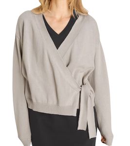 Cárdigan de algodón OTTO para mujer, elegante jersey de punto con cuello en V 29462254 Beige