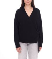 Cardigan en coton pour femme OTTO, pull tricoté élégant avec col en V 18068627 Noir